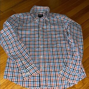 JoS.A.BANK Multicolor Plaid Button Down Shirt 💯 % cotton